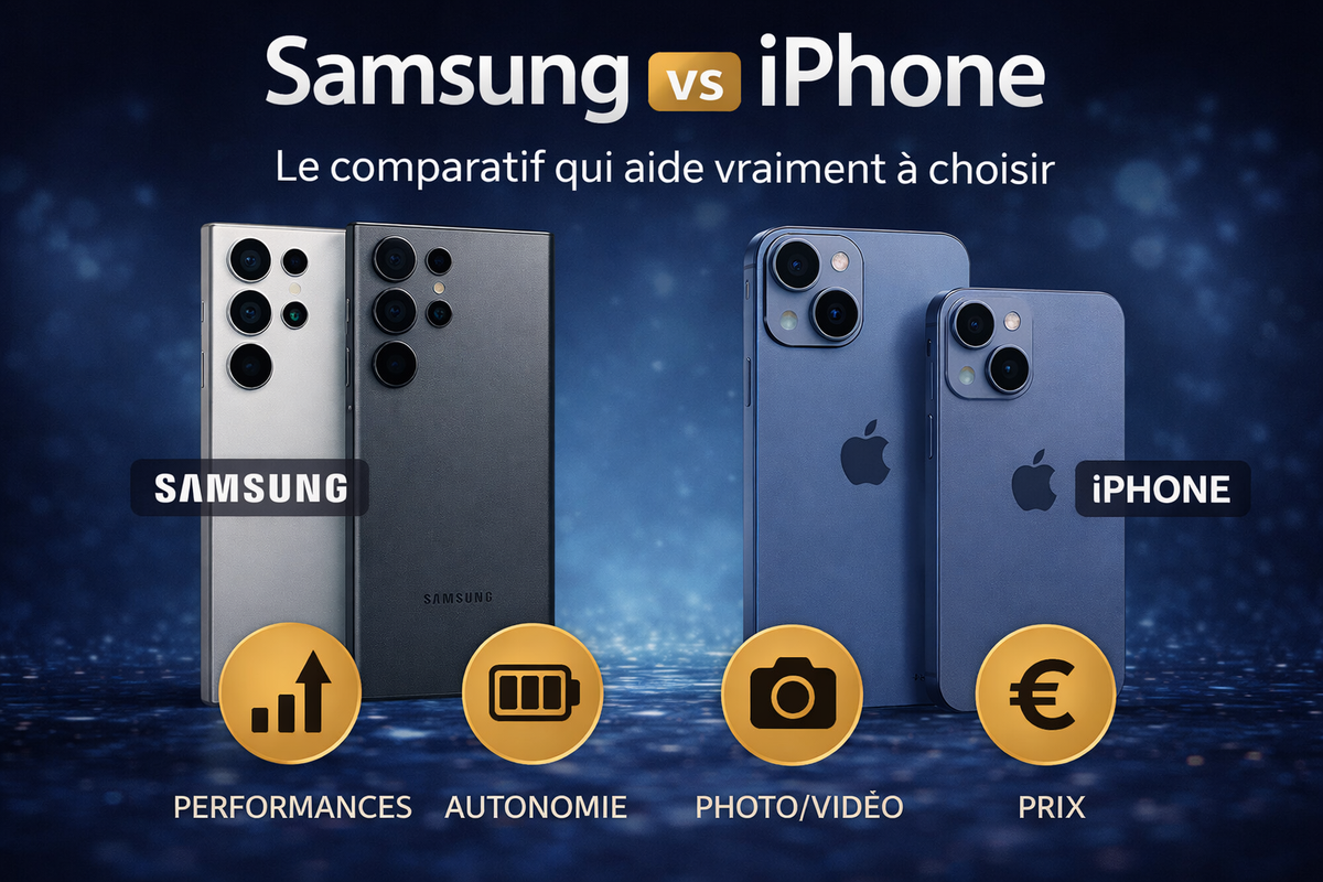 Samsung vs iPhone : le comparatif qui aide vraiment à choisir