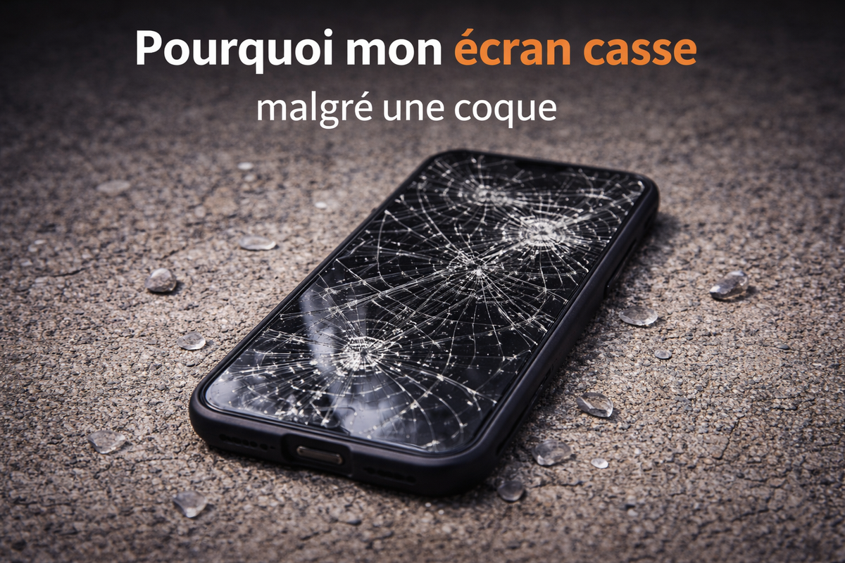 Pourquoi mon écran casse malgré une coque