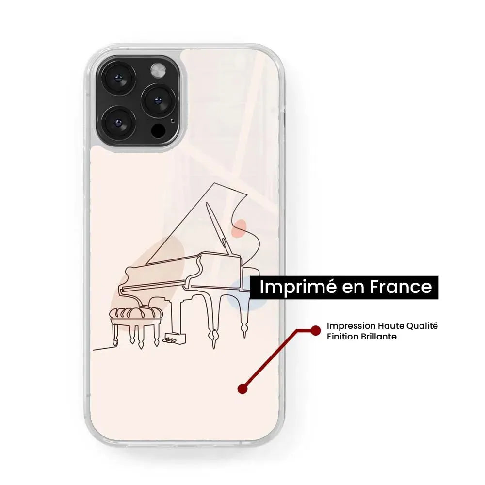 Piano line art