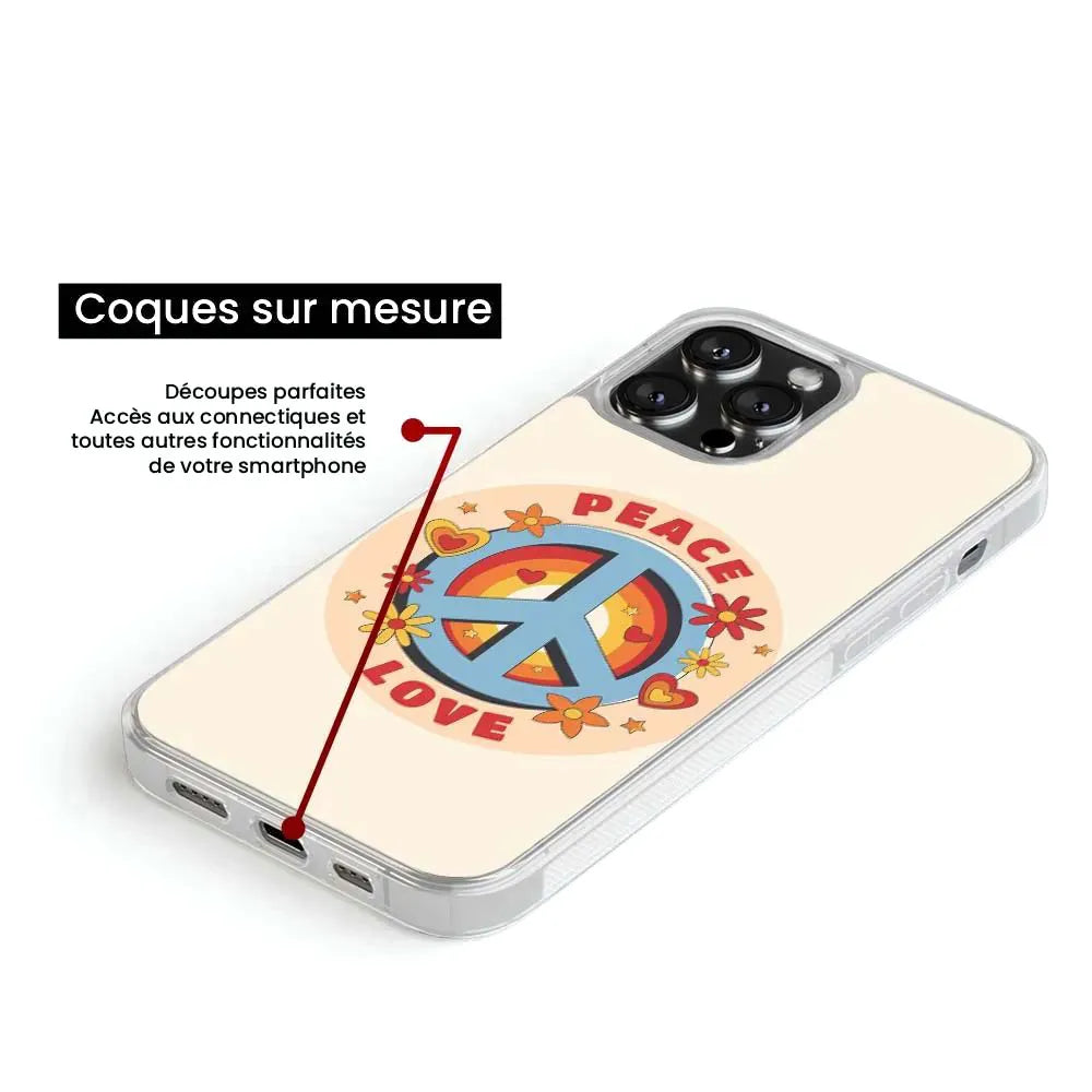 Peace and love retro