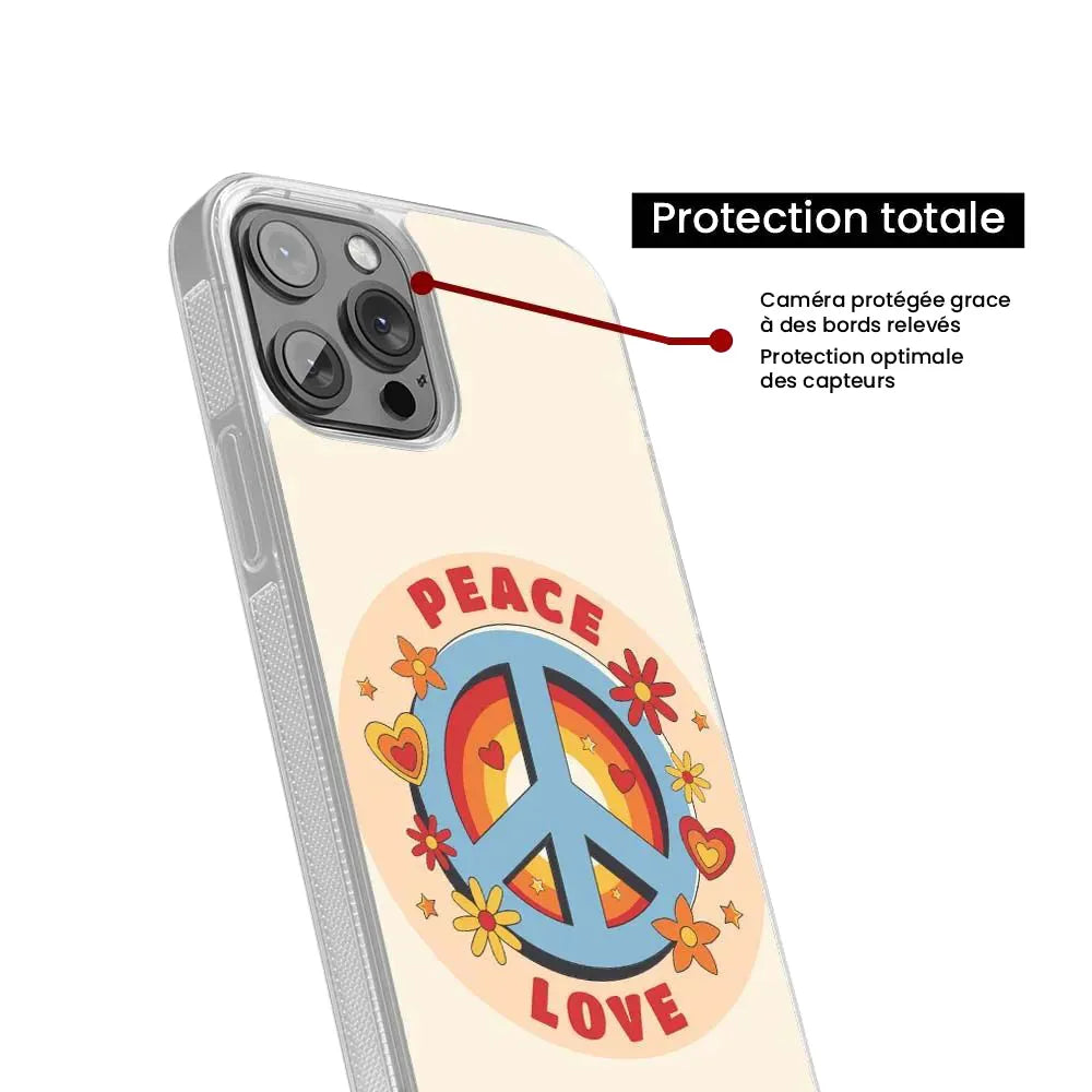 Peace and love retro
