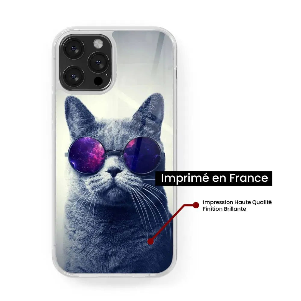 Chat à lunette