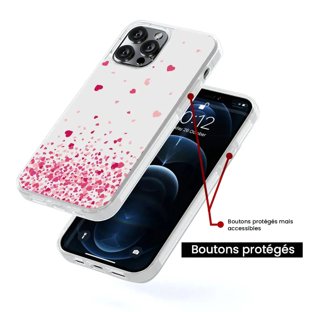 Confettis de Coeurs Rose