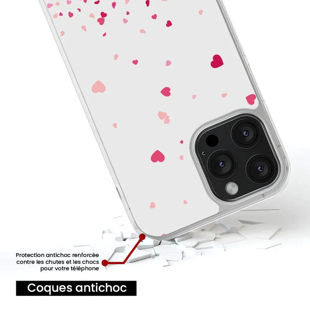 Confettis de Coeurs Rose