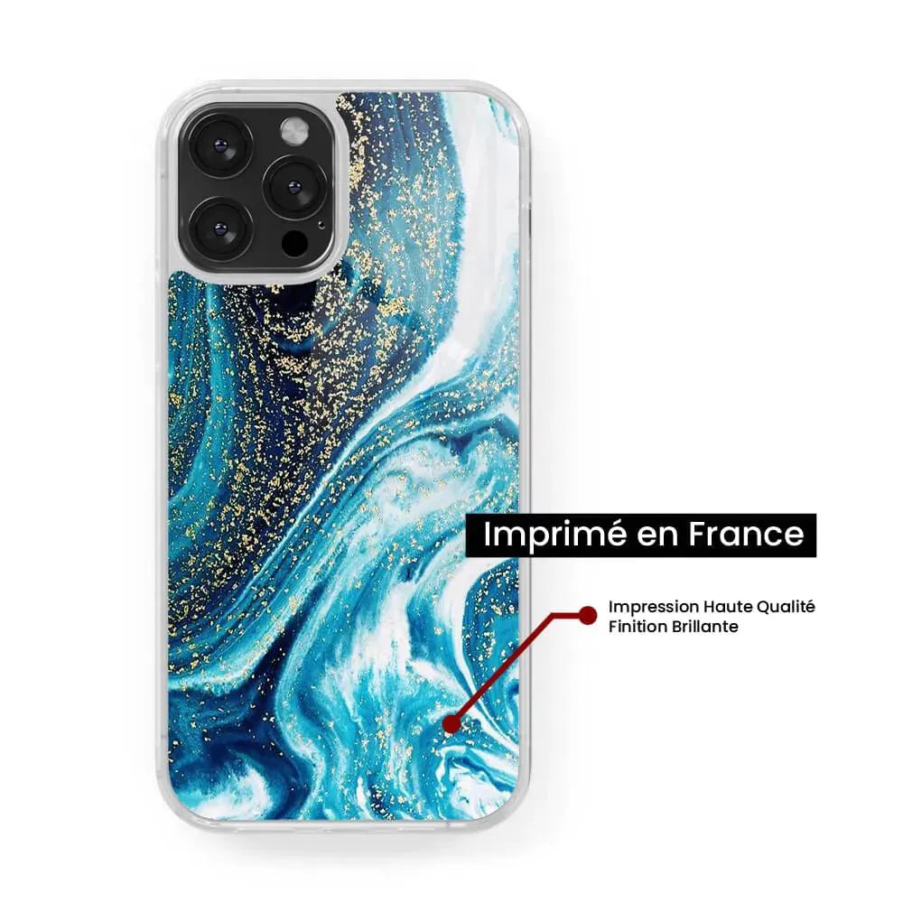 Marbre Bleu Pailleté