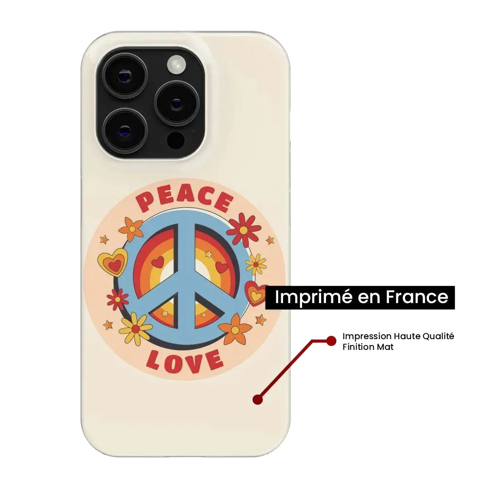 Peace and love retro