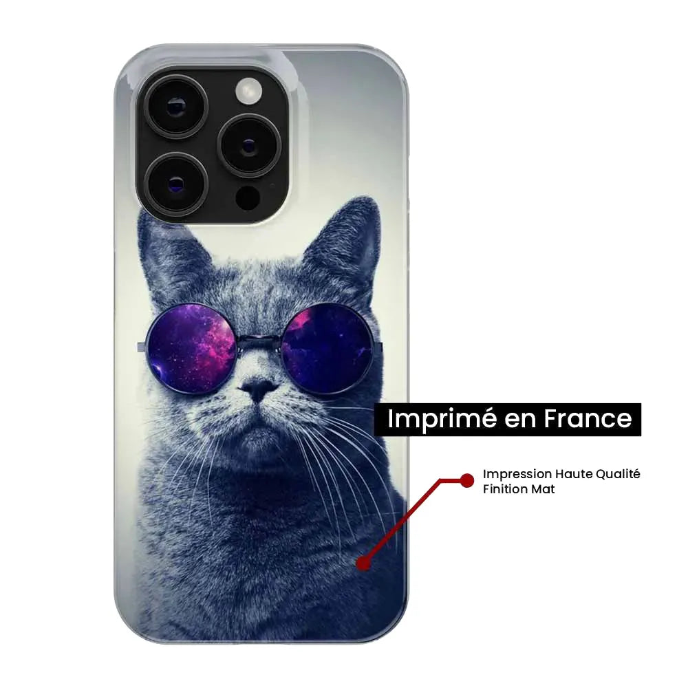 Chat à lunette