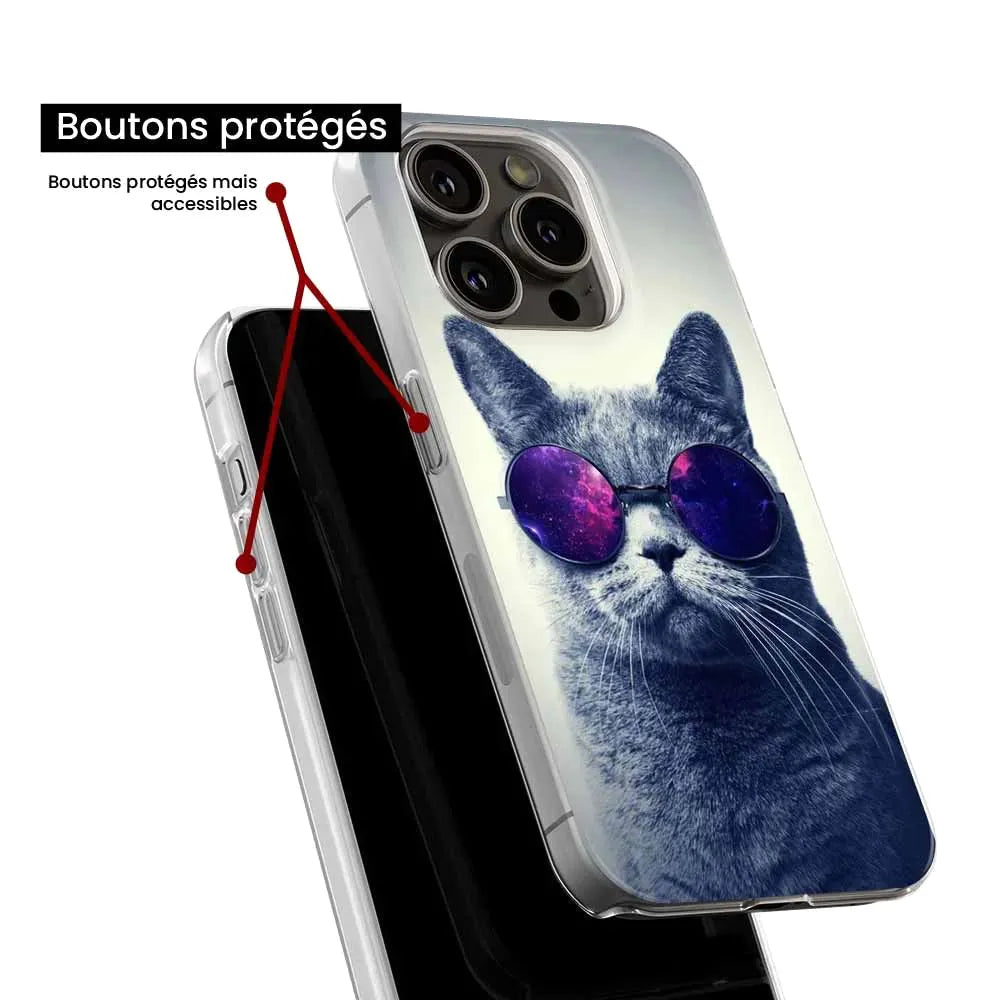 Chat à lunette