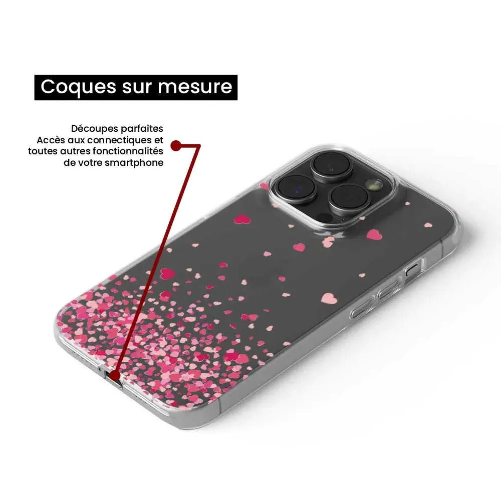 Confettis de Coeurs Rose