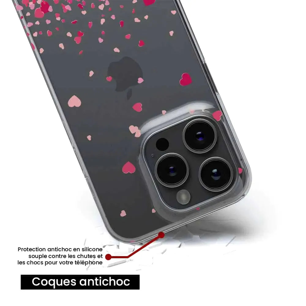 Confettis de Coeurs Rose