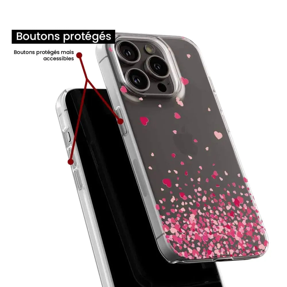 Confettis de Coeurs Rose