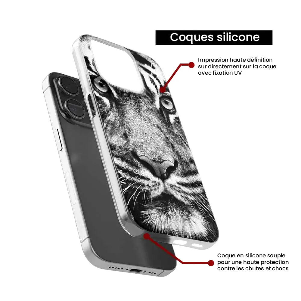 Tigre blanc et noir