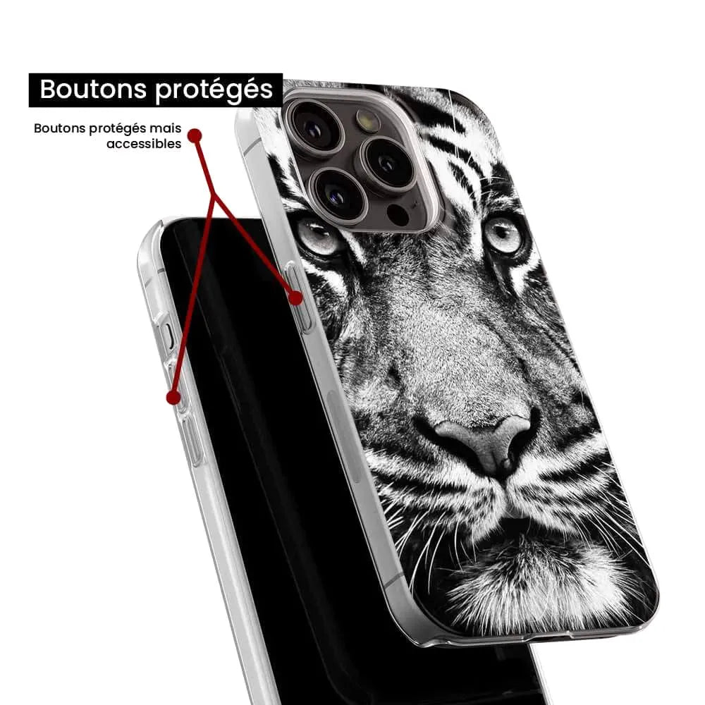 Tigre blanc et noir
