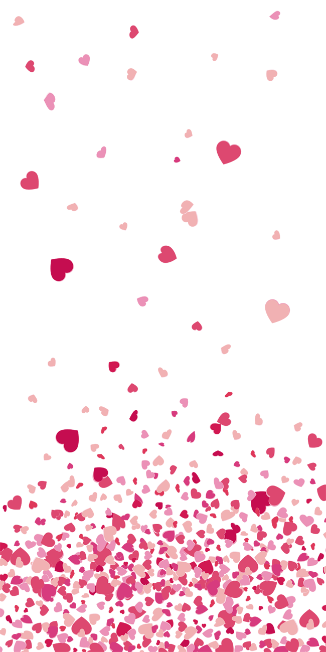 Confettis de Coeurs Rose