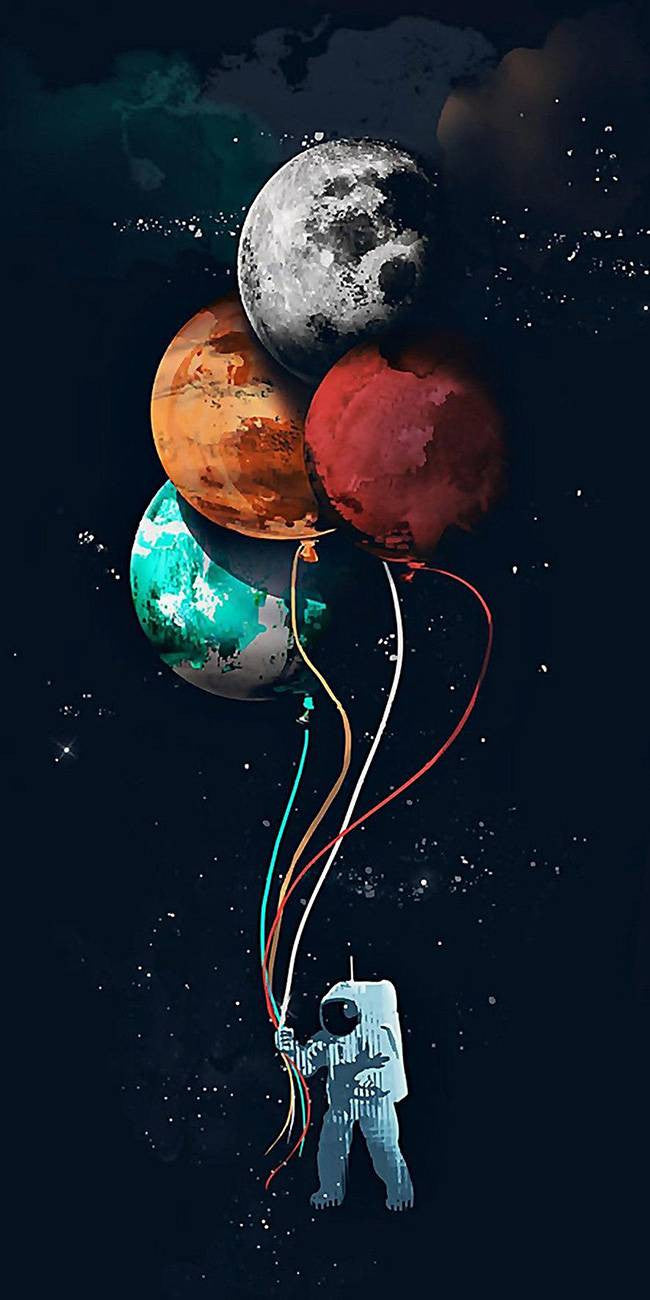 Cosmonaute aux Ballons