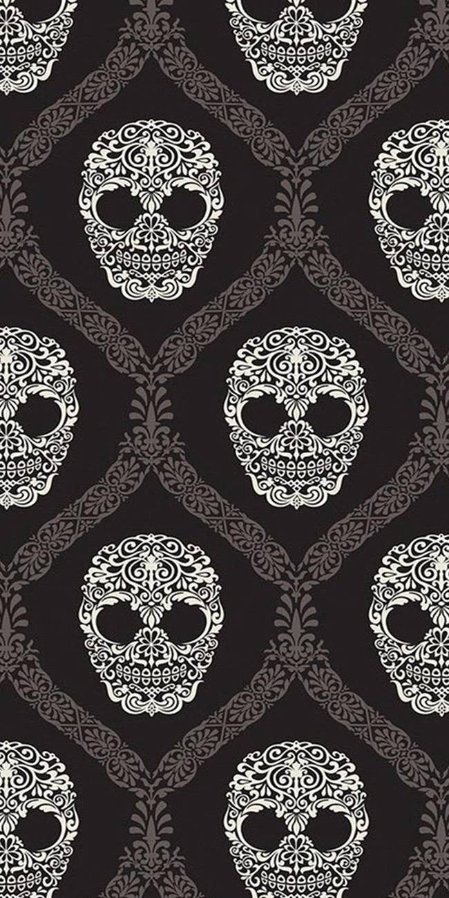 Floral skull