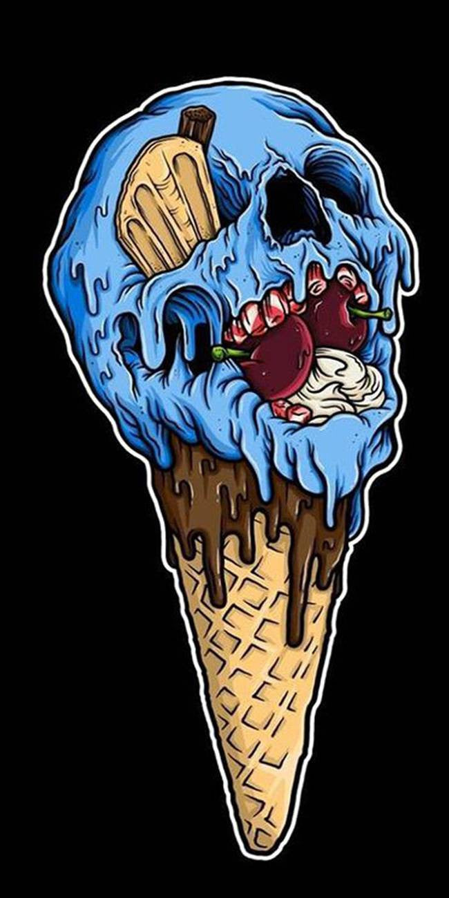 Ice cream skull