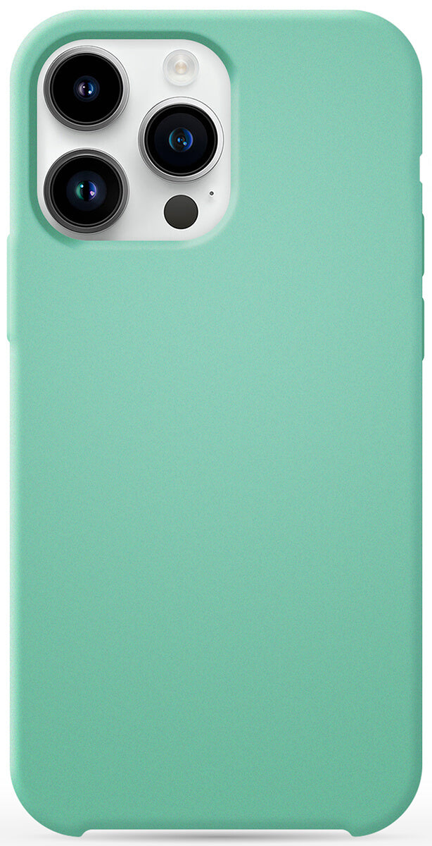 Coque en silicone Soft Touch Vert d'eau