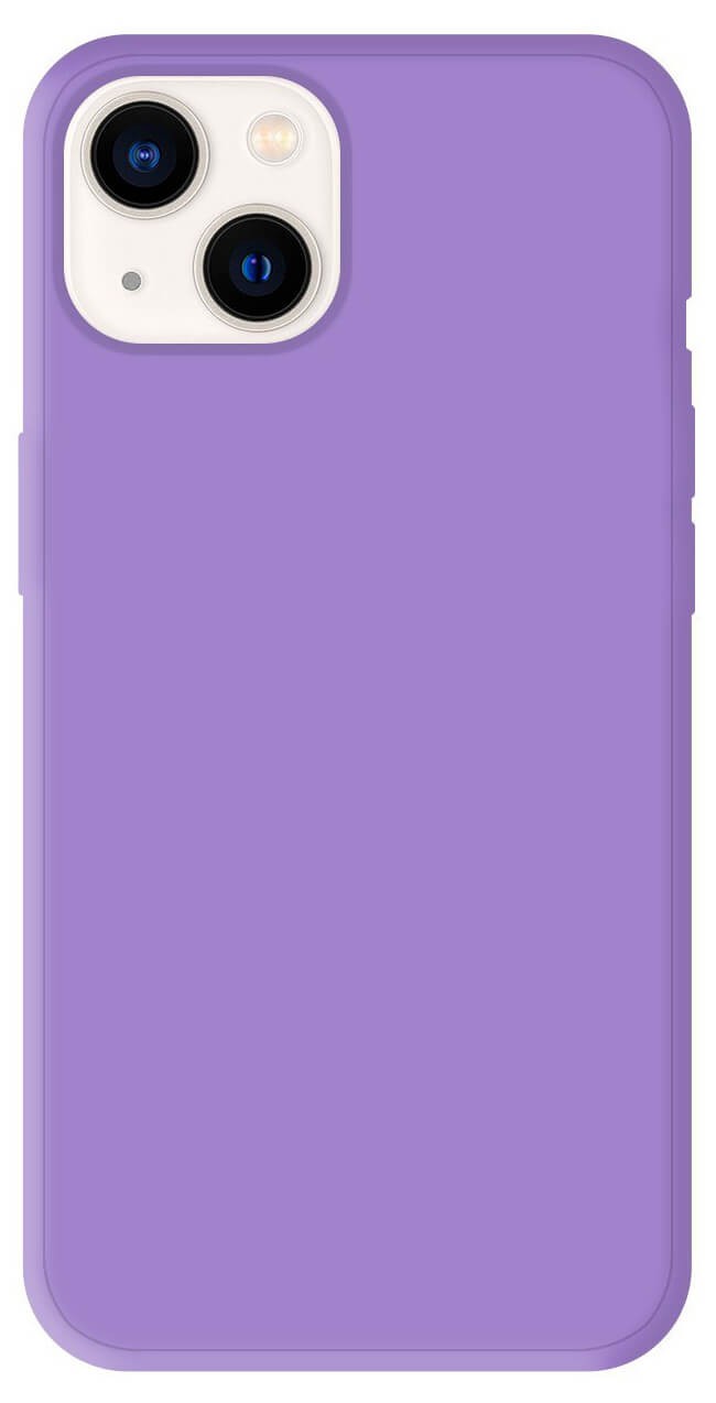 Coque en silicone Mat Violet iPhone 13