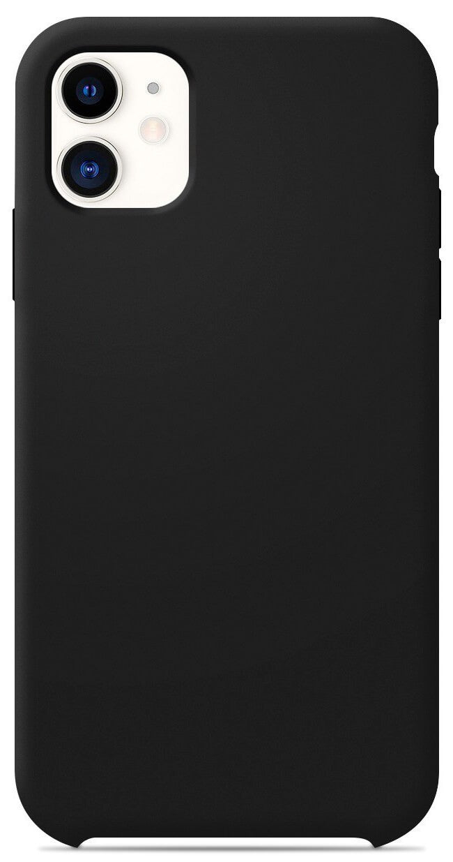 Coque en silicone Soft Touch Noir iPhone 11