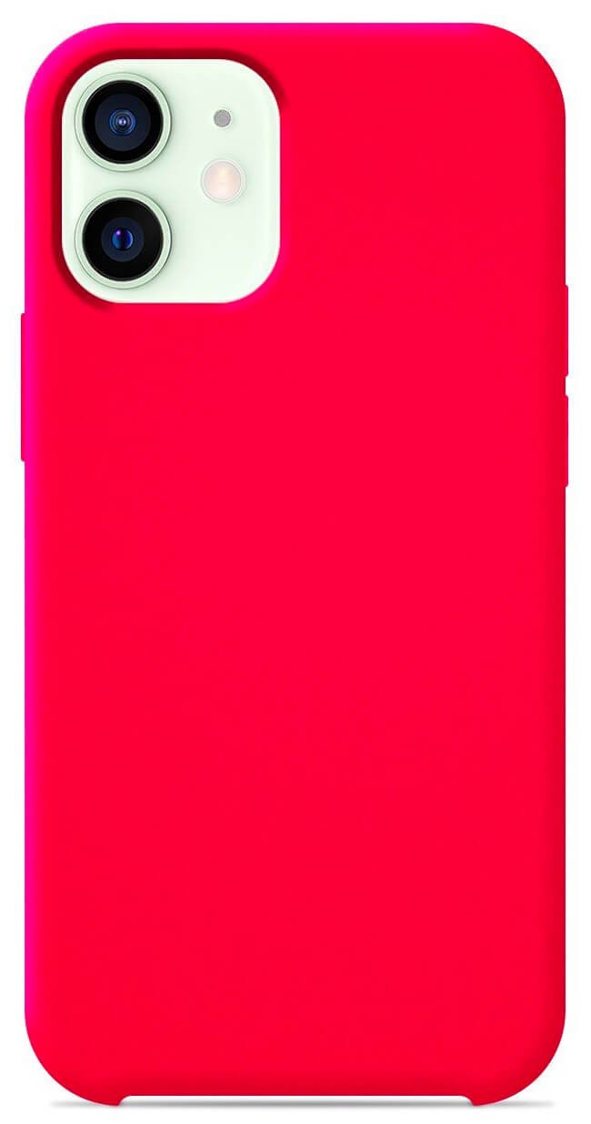 Coque en silicone Soft Touch Rose Flash pour Apple iPhone 12 Mini