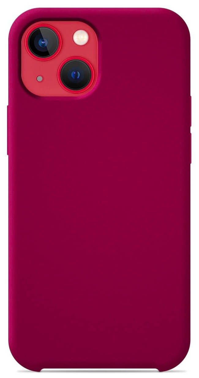 Coque en silicone Soft Touch Rouge passion pour Apple iPhone 13