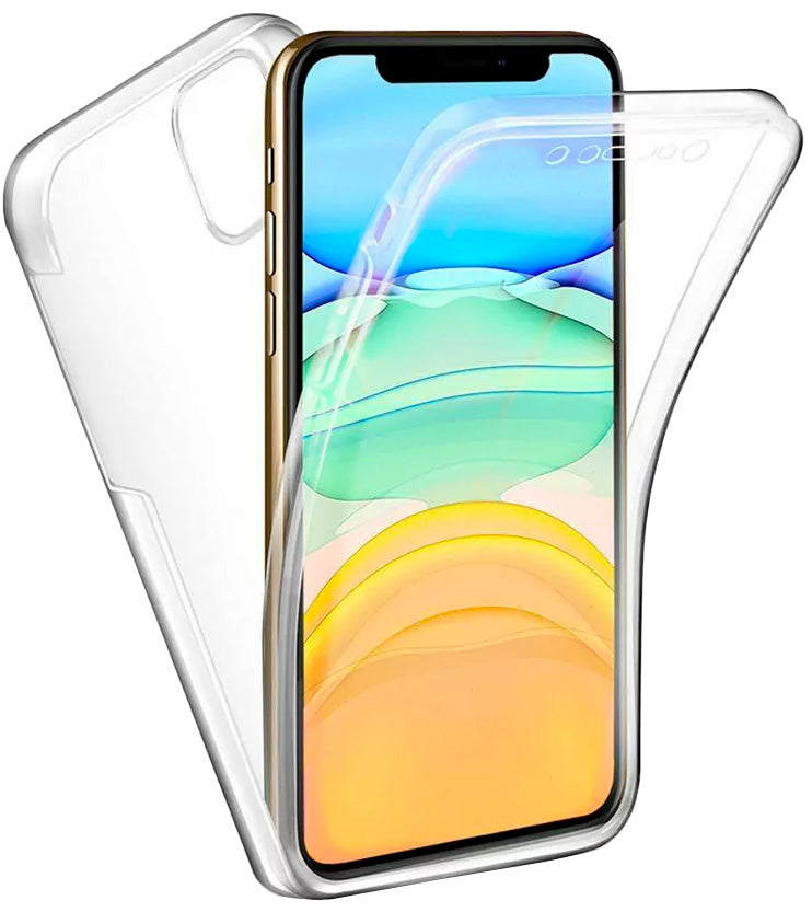 Coque en silicone intégrale Transparent pour Apple iPhone 11