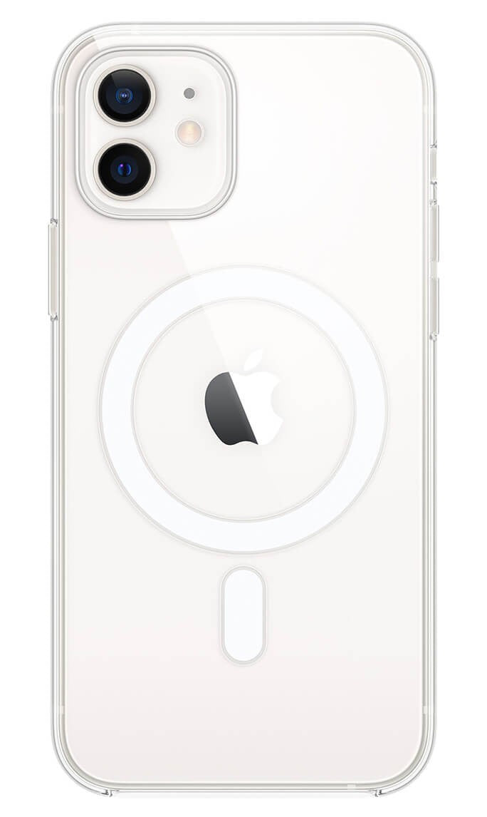 Coque en silicone MagSafe transparent pour Apple iPhone 11