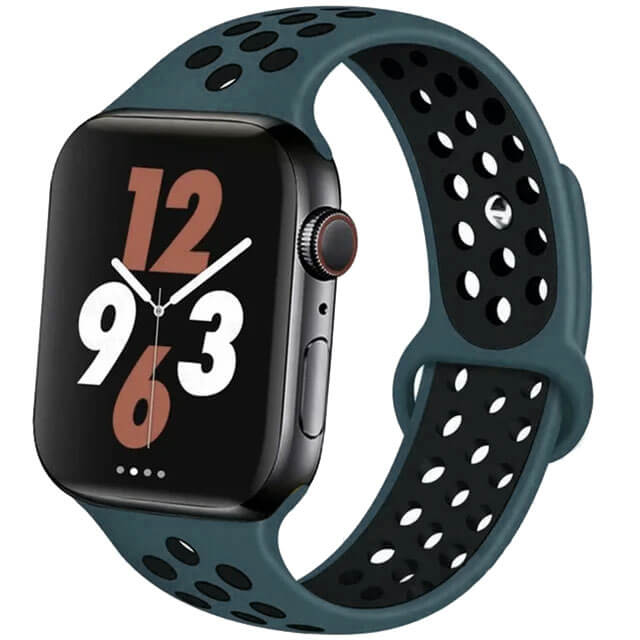 Bracelet pour Apple Watch en silicone à trous