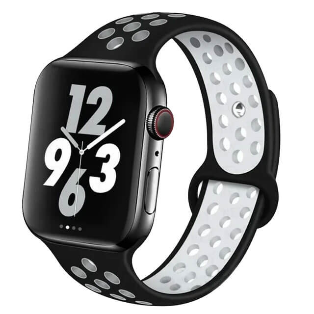 Bracelet pour Apple Watch en silicone à trous