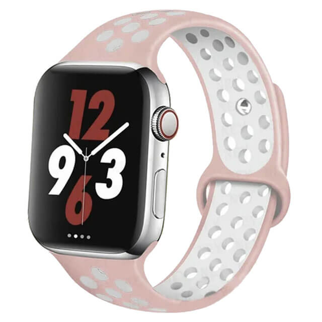 Bracelet pour Apple Watch en silicone à trous
