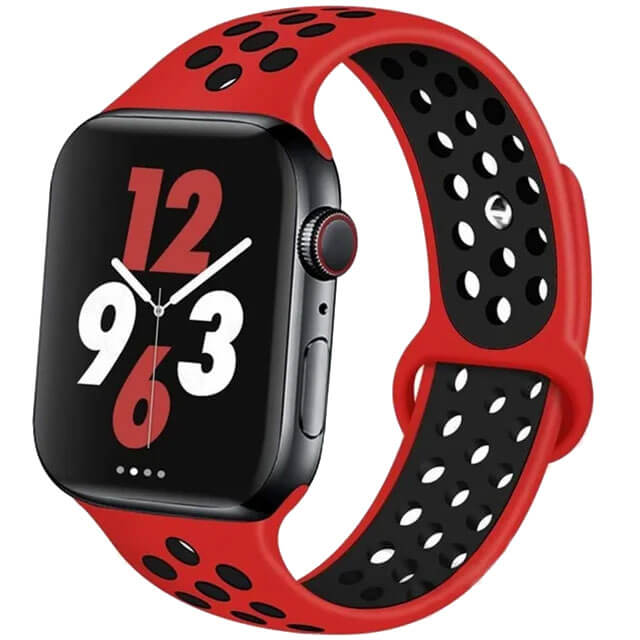 Bracelet pour Apple Watch en silicone à trous