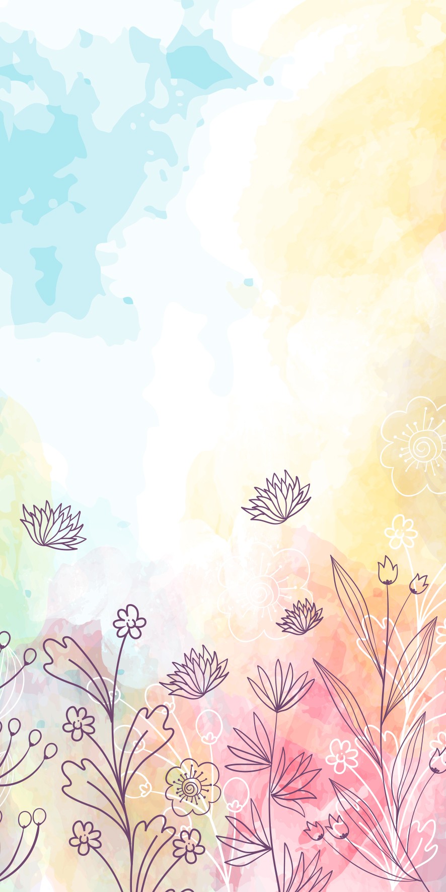Watercolor flowers
