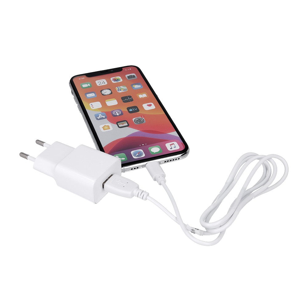 Chargeur Maxlife avec câble USB-C - Blanc