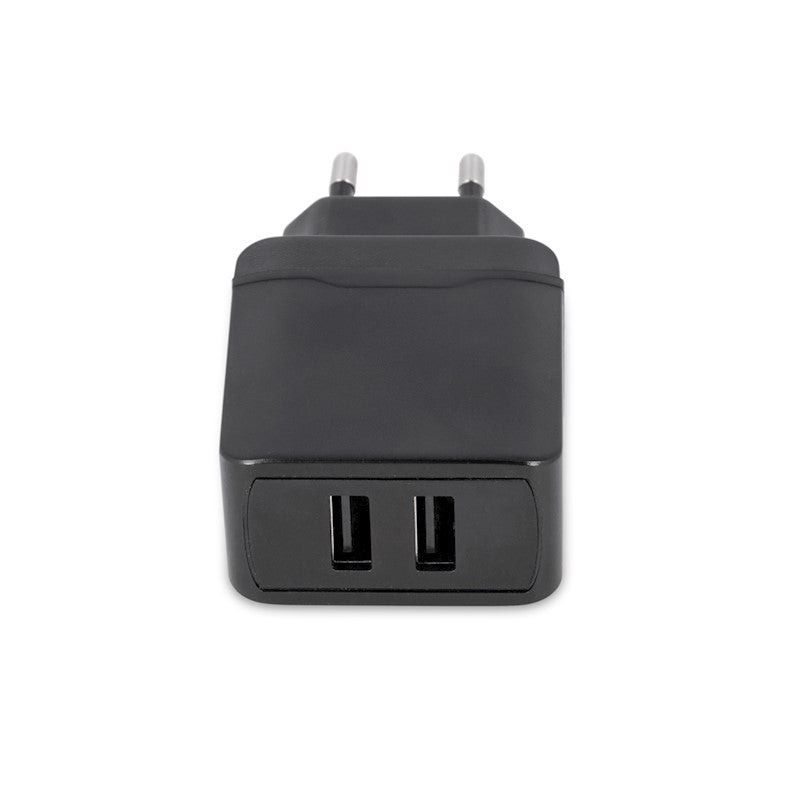 Chargeur secteur double USB 2.4A - Blanc