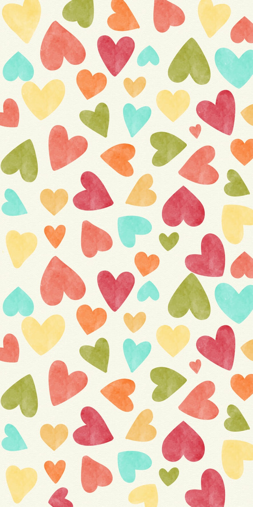 Watercolor hearts
