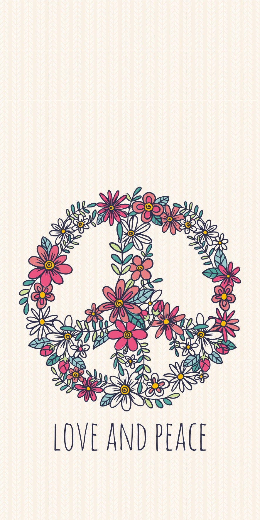 Love and peace floral
