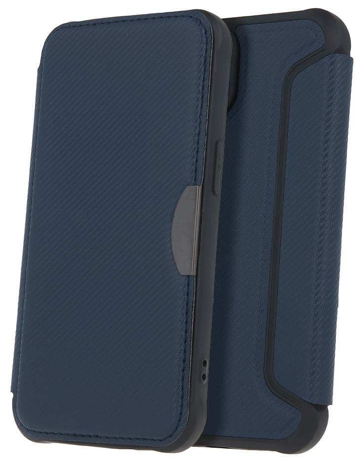 Étui Folio Smart Carbon Bleu