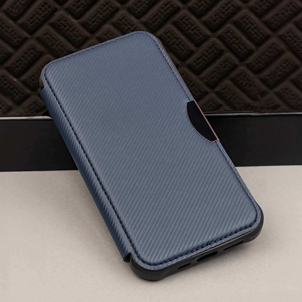 Étui Folio Smart Carbon Bleu