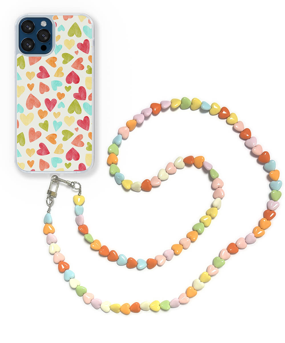 Chaine longue pour téléphone | Hearts