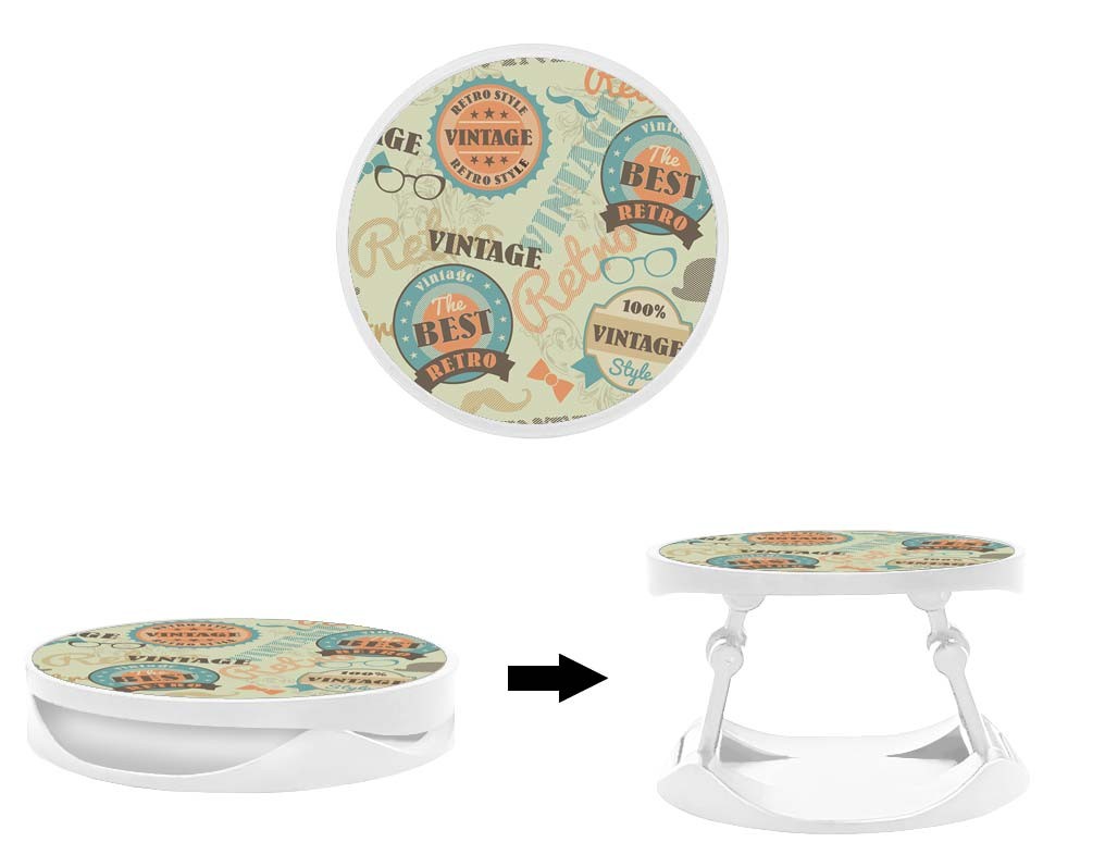 Grip imprimé | Design Badge vintage