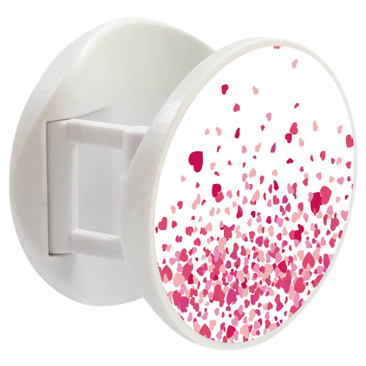 Grip imprimé | Design Confettis de Coeurs Rose