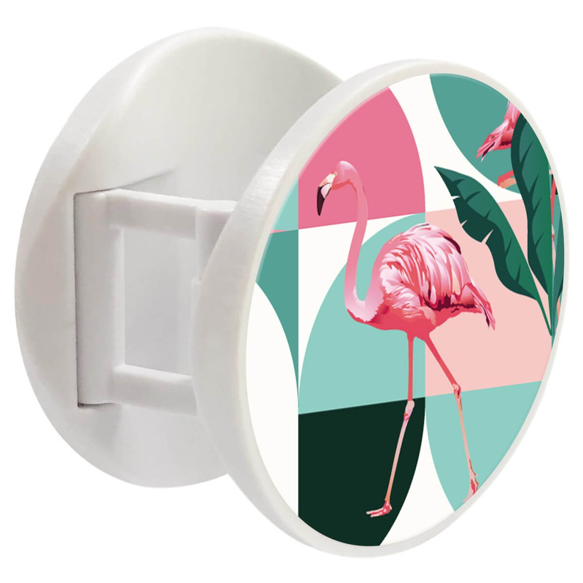 Grip imprimé | Design Flamants Roses géométrique
