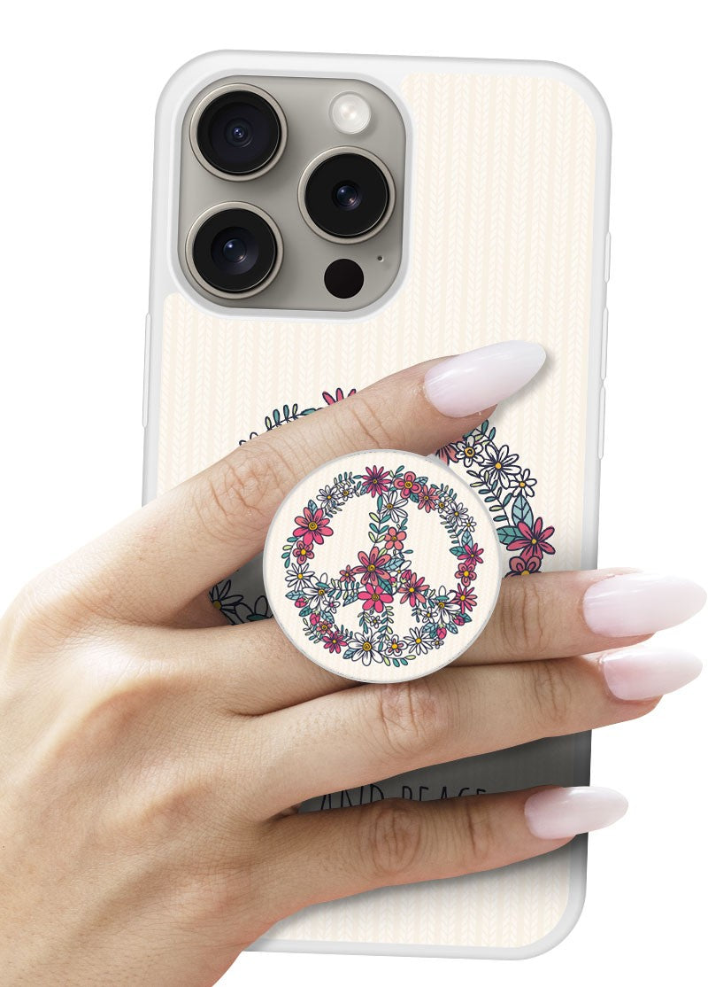Grip imprimé | Design Love and peace floral