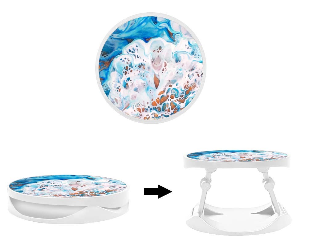 Grip imprimé | Design Marbre océan