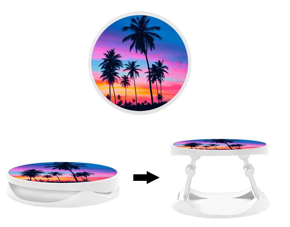 Grip imprimé | Design Palmiers colorés