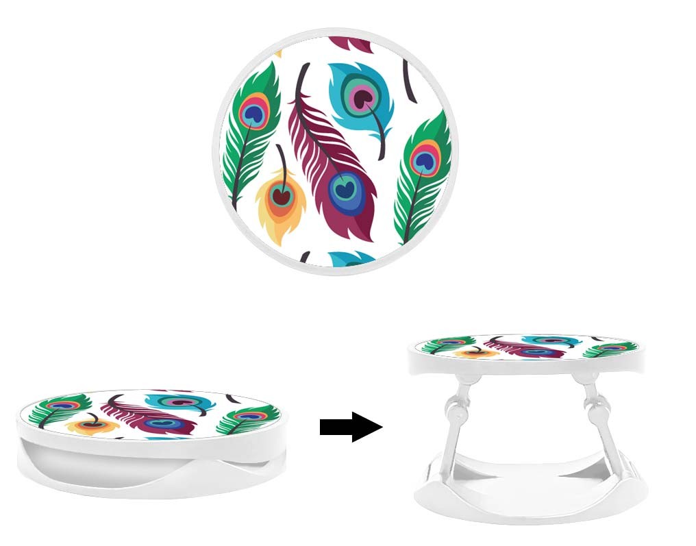 Grip imprimé | Design Plume de Paon