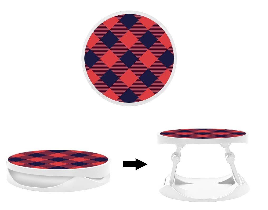 Grip imprimé | Design Tartan Rouge