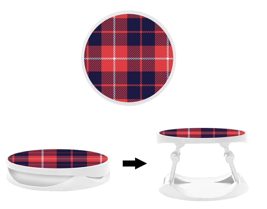 Grip imprimé | Design Tartan Rouge 2