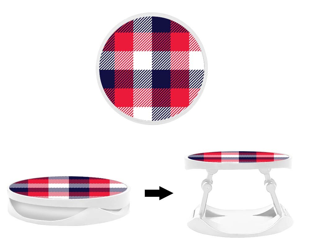 Grip imprimé | Design Tartan Tricolor
